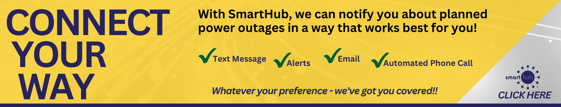 Connect your way - planned outage