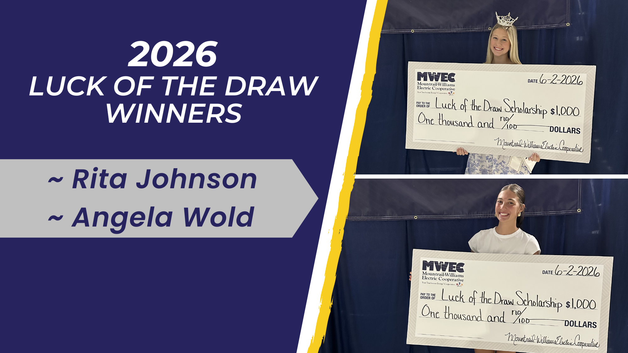 2026 Luck of the Draw Winners