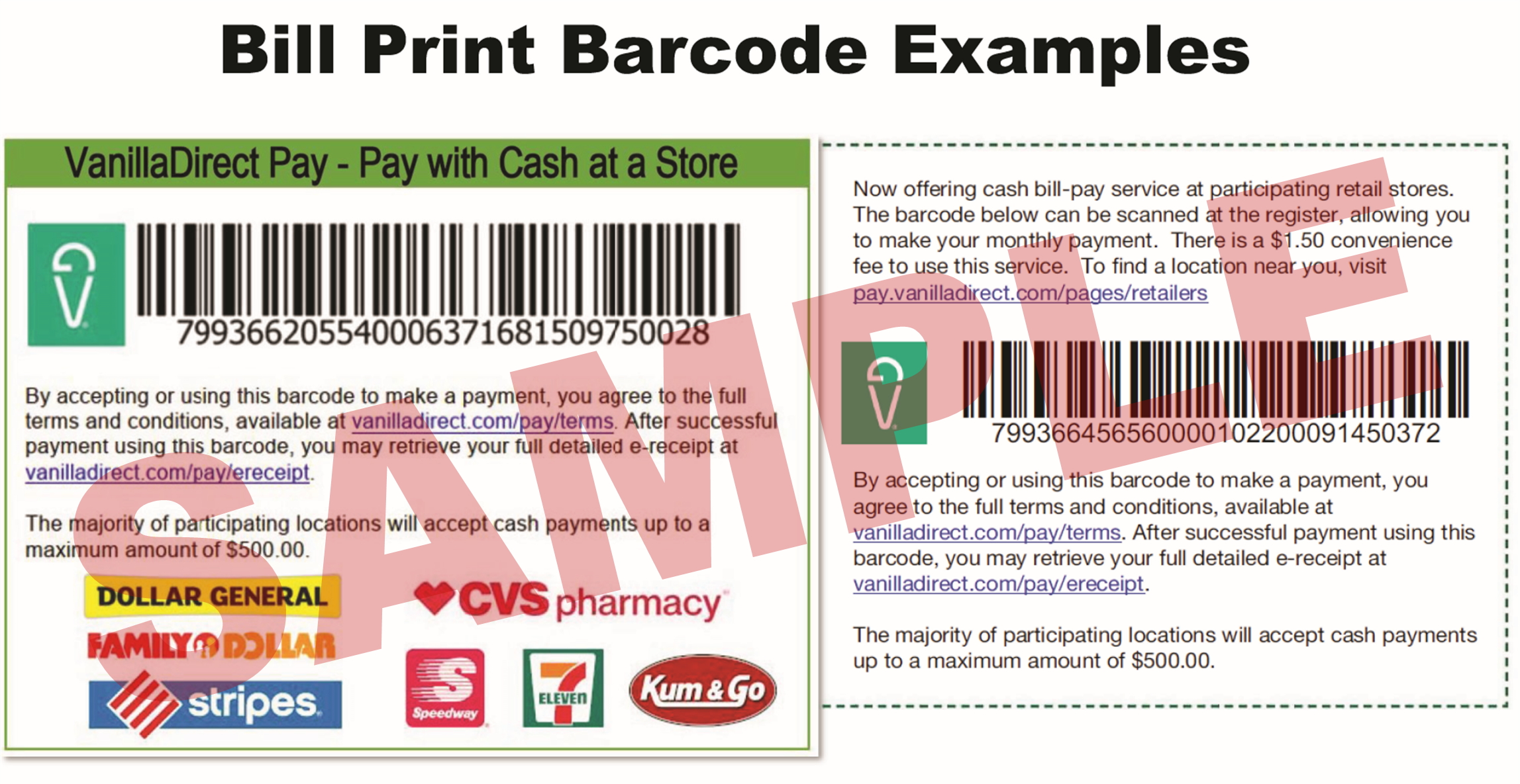 Vanilla Pay Barcode